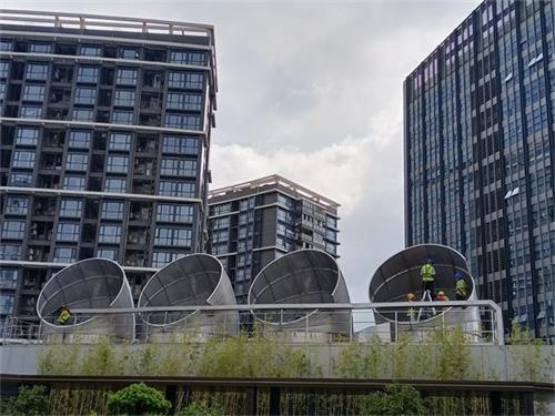 中央空調(diào)冷卻塔噪聲來源及降噪治理方法,中央空調(diào)冷卻塔圖片